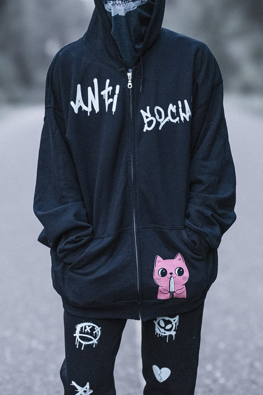 Antisocial (Zip Hoodie)